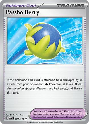 Passho Berry (184/191) - SSS  - Uncommon - Reverse Holofoil