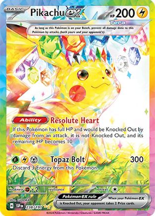 Pikachu ex (238/191) - SSS  - Special Illustration Rare - Holofoil