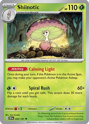 Shiinotic (009/191) - SSS  - Uncommon