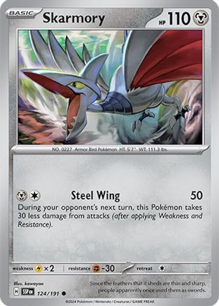Skarmory (124/191) - SSS  - Common - Reverse Holofoil