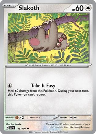 Slakoth (145/191) - SSS  - Common - Reverse Holofoil