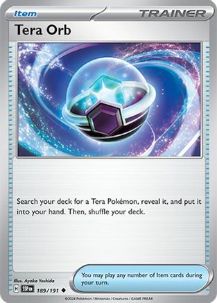 Tera Orb (189/191) - SSS  - Uncommon