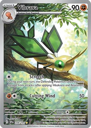 Vibrava (206/191) - SSS  - Illustration Rare - Holofoil