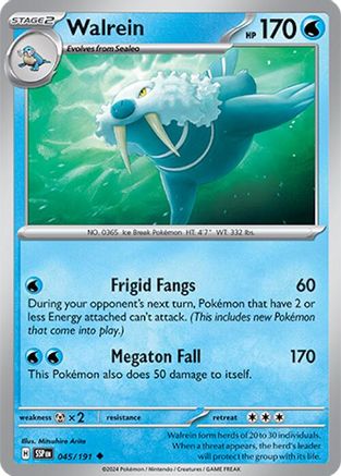 Walrein (045/191) - SSS  - Uncommon - Reverse Holofoil