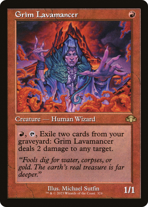 Grim Lavamancer (DMR-324) - rare