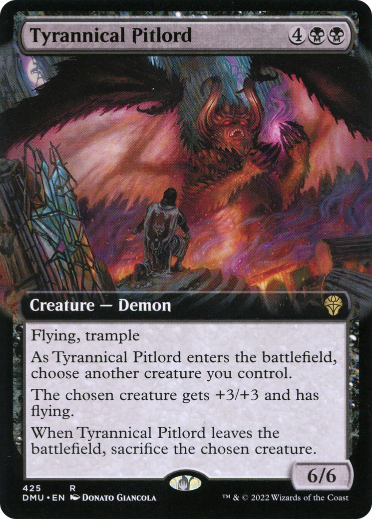 Tyrannical Pitlord (DMU-425) - rare: (Extended Art) - Foil