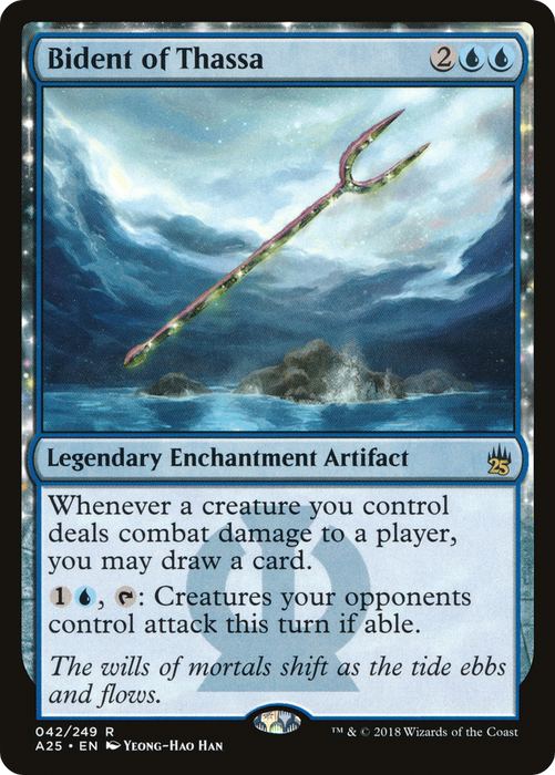 Bident of Thassa (A25-042) - rare: (enchantment) - Foil