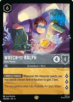 Wreck-It Ralph - Ham Hands (190/204) - Legendary - Cold Foil