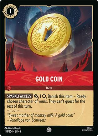 Gold Coin (133/204) - Common - Cold Foil