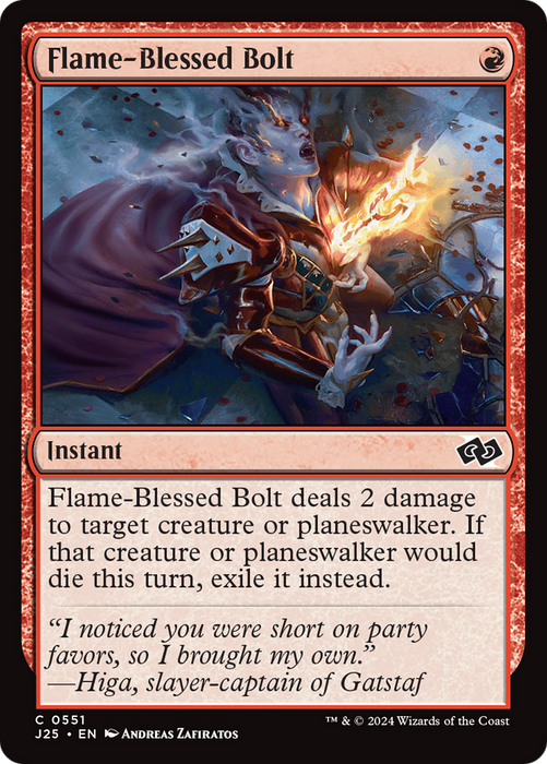 Flame-Blessed Bolt (J25-551) - common