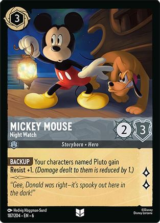 Mickey Mouse - Night Watch (187/204) - Uncommon