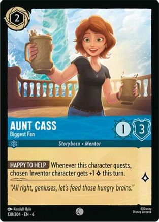 Aunt Cass - Biggest Fan (138/204) - Common - Cold Foil