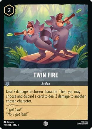 Twin Fire (197/204) - Common - Cold Foil
