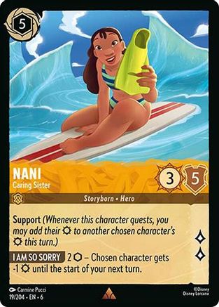 Nani - Caring Sister (19/204) - Rare - Cold Foil