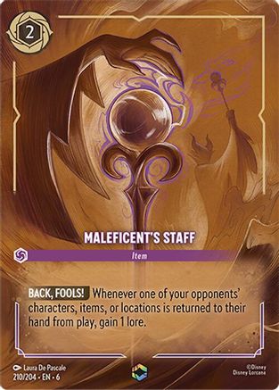 Maleficent's Staff (Enchanted) (210/204) - Enchanted - Holofoil