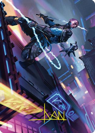 Kaito, Cunning Infiltrator Art Card (51/54) (Gold-Stamped Signature) (ASFDN-051) - special