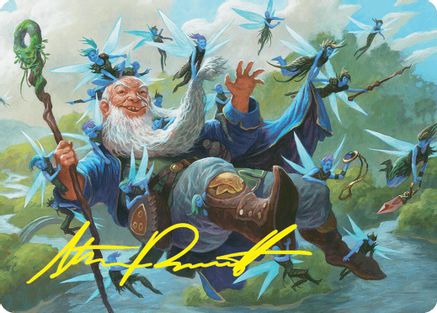 Mischievous Mystic Art Card (7/54) (Gold-Stamped Signature) (ASFDN-007) - special