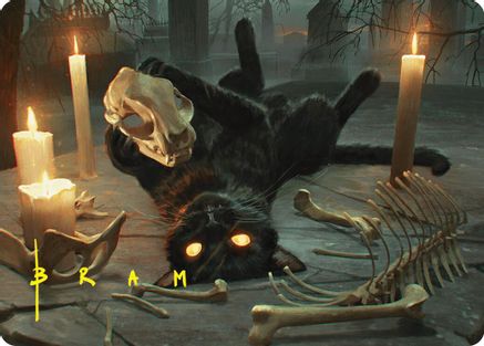 Nine-Lives Familiar Art Card (8/54) (Gold-Stamped Signature) (ASFDN-008) - special