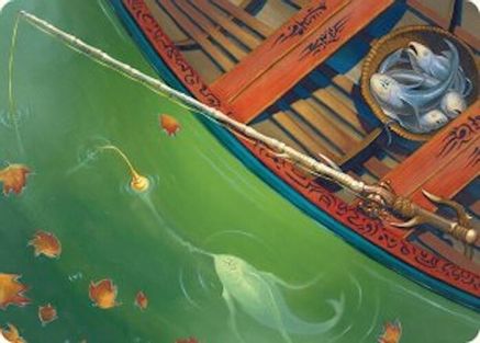 Fishing Pole Art Card (18/54) (ASFDN-018) - special