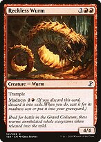 Reckless Wurm (TSR-181) - common - Foil