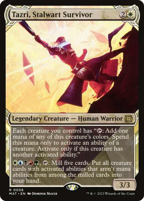 Tazri, Stalwart Survivor (MAT-056) - rare: (Showcase)