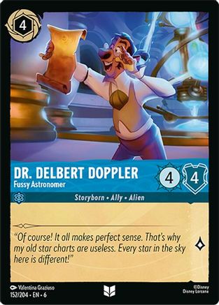 Dr. Delbert Doppler - Fussy Astronomer (152/204) - Uncommon - Cold Foil