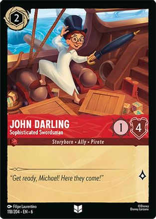 John Darling - Sophisticated Swordsman (118/204) - Uncommon - Cold Foil