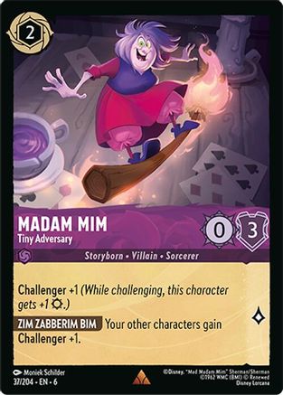 Madam Mim - Tiny Adversary (37/204) - Rare - Cold Foil