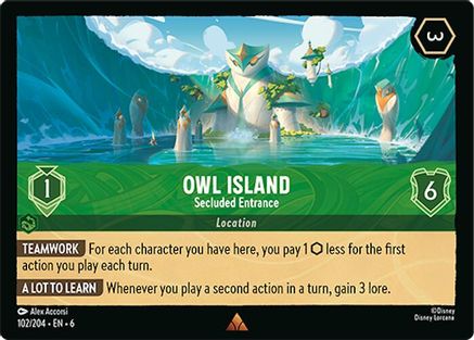 Owl Island - Secluded Entrance (102/204) - Rare