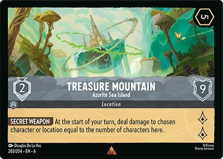 Treasure Mountain - Azurite Sea Island (203/204) - Rare
