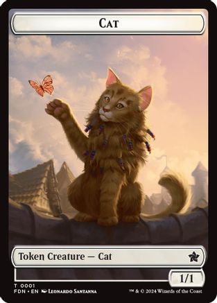 Cat (0001) // Cat (0002) Doubled-Sided Token (FDN-1 // 2) - token