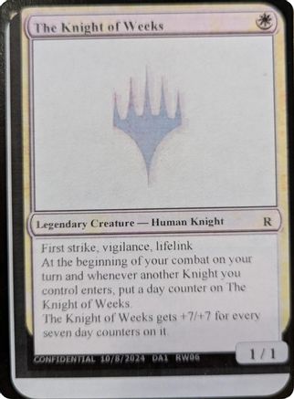 The Knight of Weeks (-) - promo