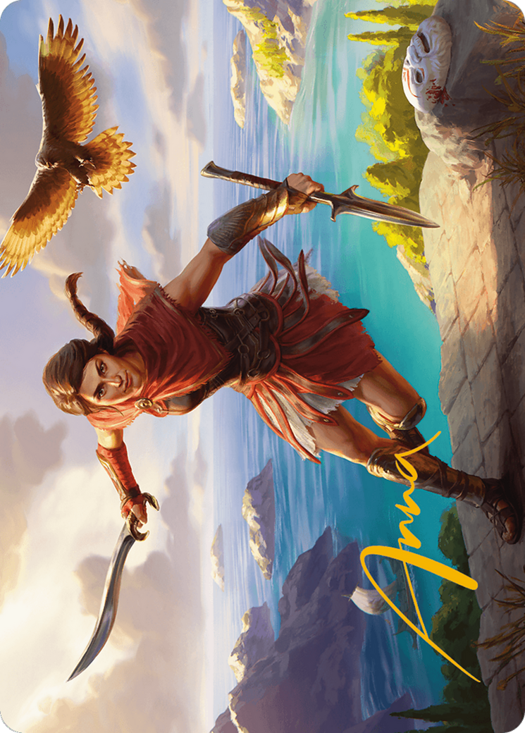 Kassandra, Eagle Bearer // Kassandra, Eagle Bearer (AACR-006) - common (Borderless) - Foil