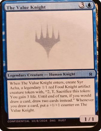 The Value Knight (-) - promo
