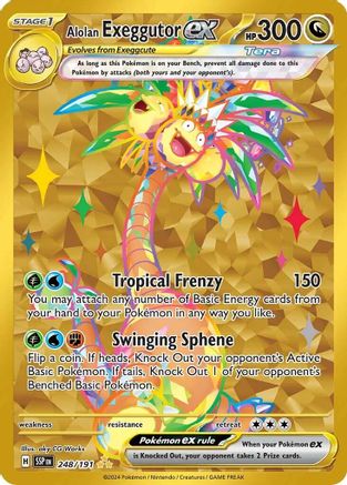 Alolan Exeggutor ex (248/191) - SSS  - Hyper Rare - Holofoil