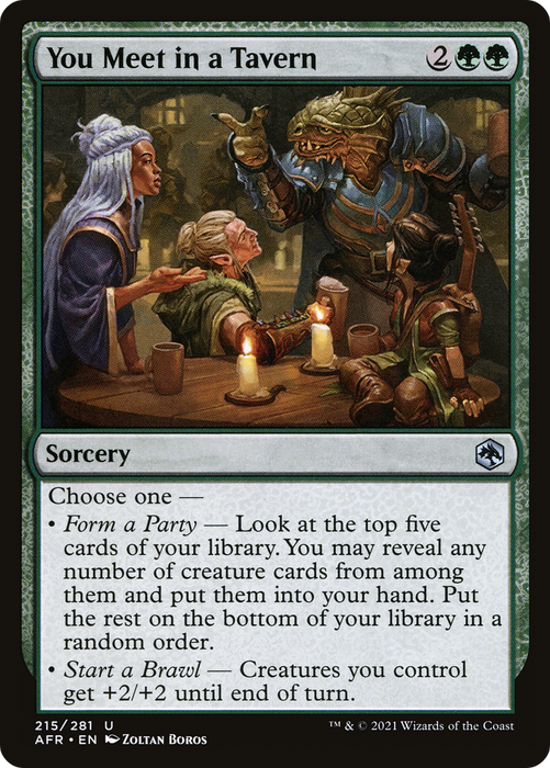 You Meet in a Tavern (AFR-215) - uncommon - Foil