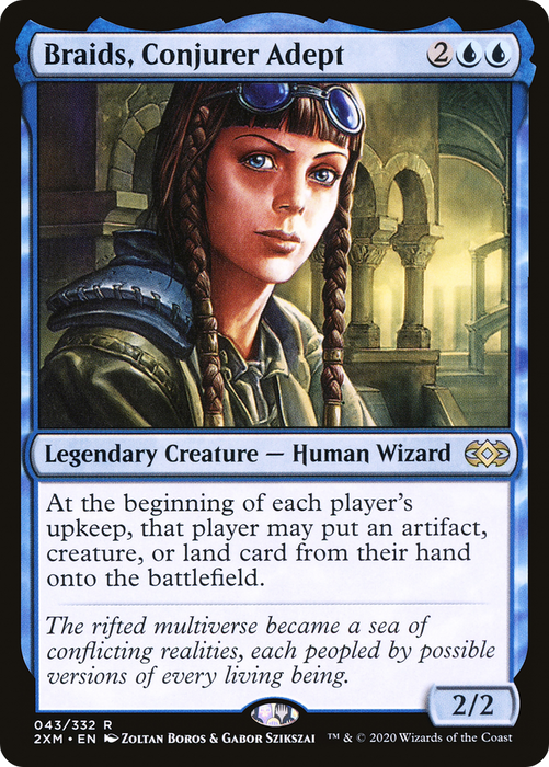 Braids, Conjurer Adept (2XM-043) - rare - Foil