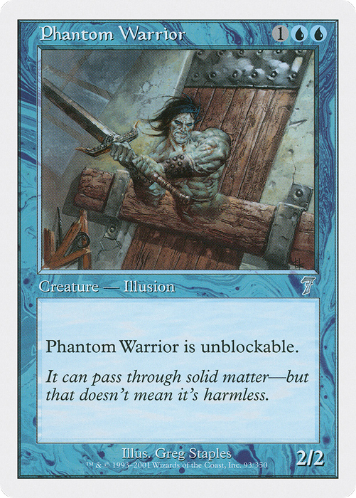 Phantom Warrior (7ED-093) - uncommon