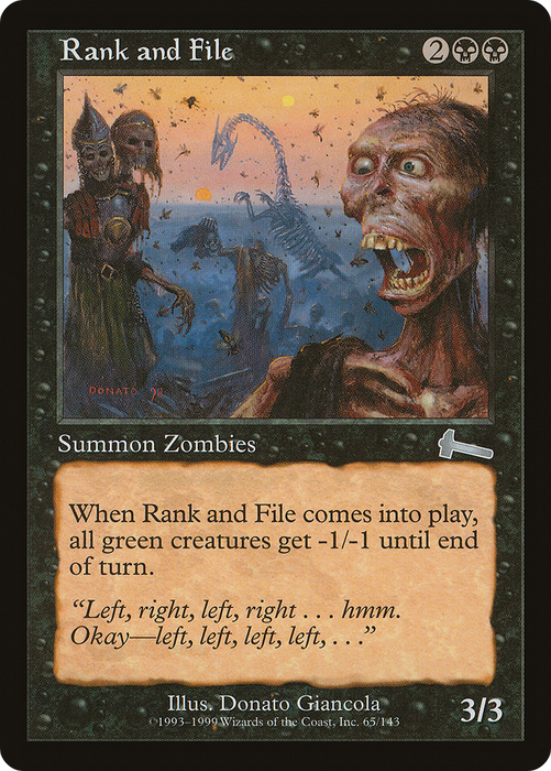 Rank and File (ULG-065) - uncommon - Foil