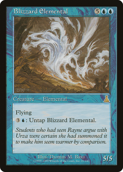 Blizzard Elemental (UDS-027) - rare - Foil
