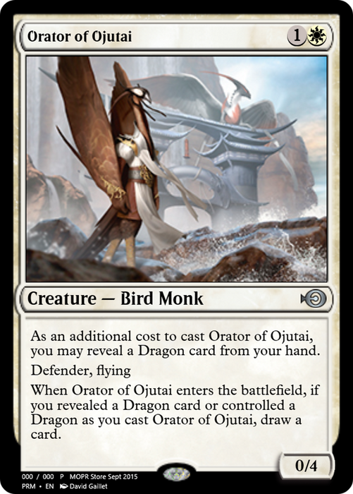 Orator of Ojutai (PRM-57578) - uncommon - Foil