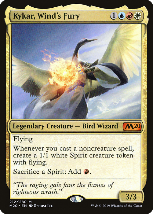Kykar, Wind's Fury (M20-212) - mythic - Foil
