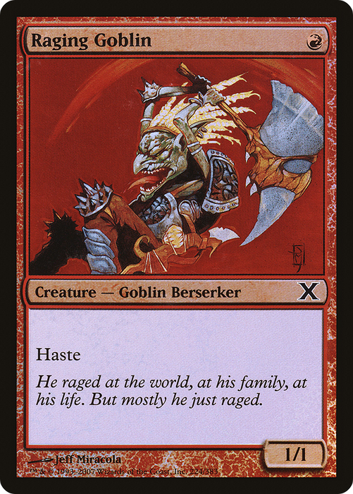Raging Goblin (10E-224★) - common - Foil