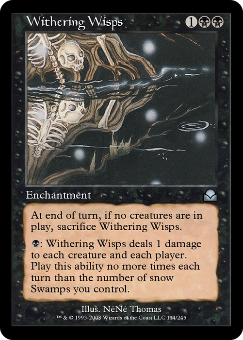 Withering Wisps (ME2-114) - uncommon - Foil