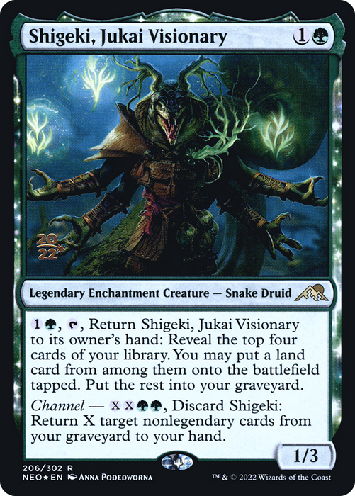 Shigeki, Jukai Visionary (PRE-206S) - rare: (enchantment) - Foil