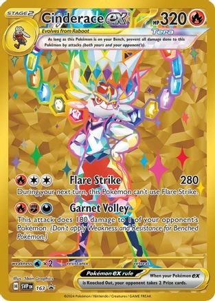 Cinderace ex (163) - SSVPC  - Promo - Holofoil