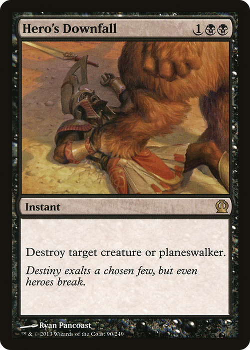 Hero's Downfall (THS-090) - rare - Foil