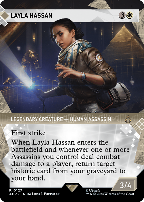 Layla Hassan (ACR-127) - rare: (Showcase) (Borderless) - Foil