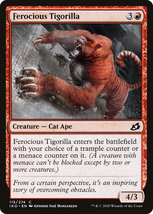 Ferocious Tigorilla (IKO-115) - common - Foil