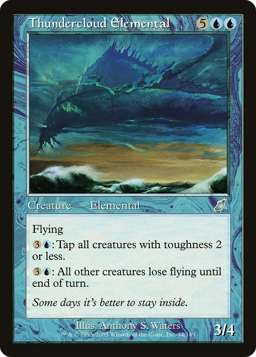 Thundercloud Elemental (SCG-054) - uncommon - Foil